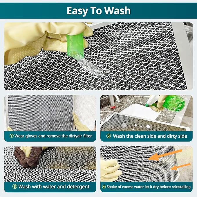 Torjim 24x24x1 Air Filter-MERV8, Washable & Reusable AC/HVAC Permanent - Image 6