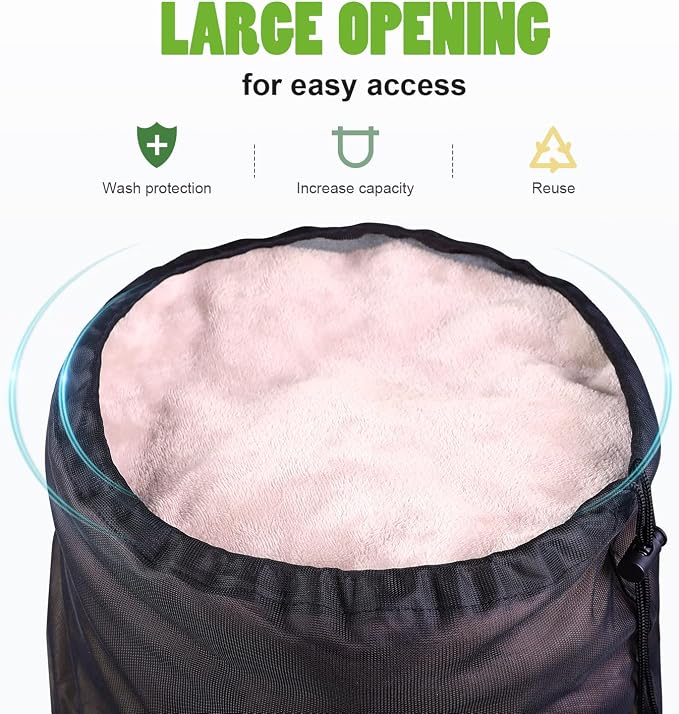 OTraki 20x24 inch Mesh Laundry Bags 2 Pack Fine Mesh Heavy Duty Drawstring Bag - Image 3