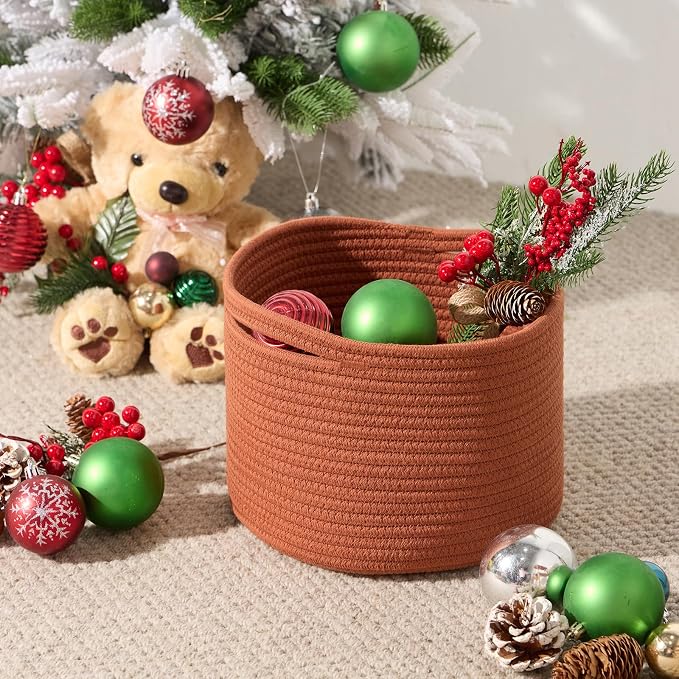 Small Basket for Organizing | Cube Shelf Closet Storage Baskets | 9.7×9.7×7.1” - Image 4