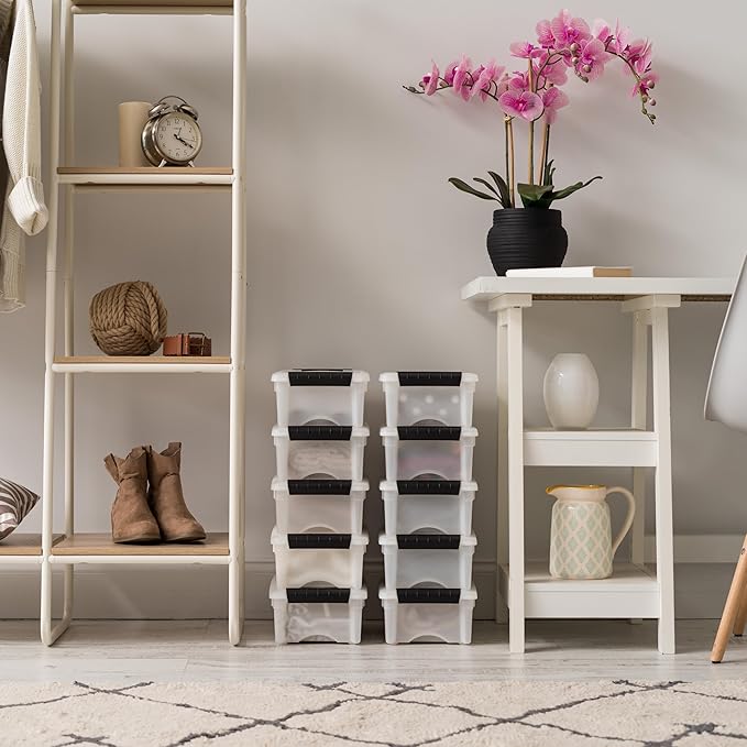IRIS USA 6 Qt Stackable Plastic Storage Bins - Image 4