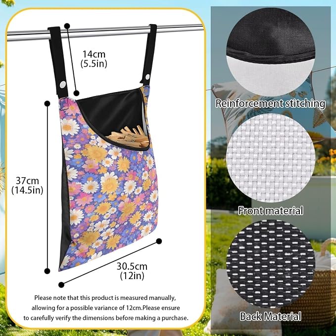 Clothespin Bag with Hanging Rope - Image 6