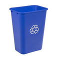 Amazon Basics Trash Can, Rectangular Commercial Office Wastebasket, Recycle Logo by AmazonBasics
