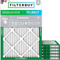 Filterbuy 17x20x1 Air Filter MERV 8 Dust Defense Replacement, Electrostatic by Filterbuy