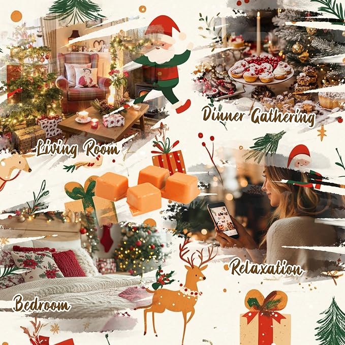 SCENTORINI Christmas Wax Melts, Wax Cubes Strong Scent 12 Pack, Scented Wax - Image 8