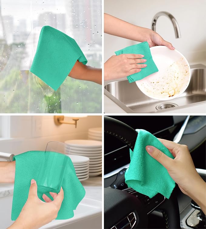 Roll of Microfiber Cleaning Cloth –100 Pack, Tear Away Microfiber Towels - Image 6