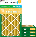Filterbuy 20x30x2 Air Filter MERV 11 Allergen Defense Replacement, by Filterbuy