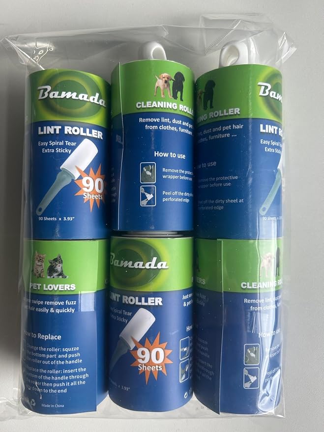 Sticky Lint Roller for Pet Hair: Lint Remover for Dog Cat Hair Mega Value Set - Image 9