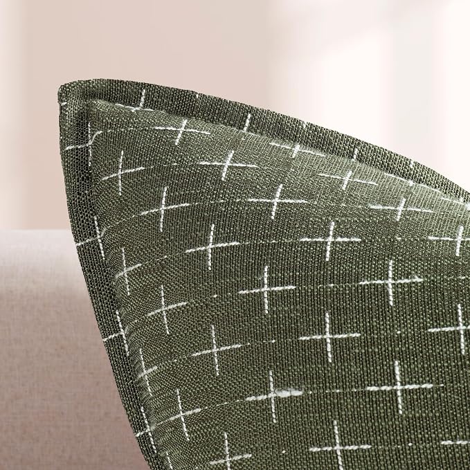 ZWJD Pillow Covers 26x26 Set of 2 Soft Polyester Textured Pillow Covers - Image 2