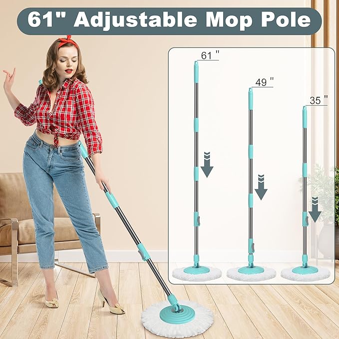 Spin Mop and Bucket System, Mop and Bucket - Image 7