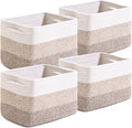Small Storage Baskets for Organizing Shelves, Woven Cotton Rope Basket for by Unknown