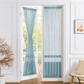 Tollpiz Sheer Door Curtains Closet Linen Textured Curtains Sheer Doorway Light by Tollpiz