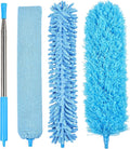 4PCS Microfiber Duster Kit, 3 in 1 Microfiber Dusters Retractable Gap Dust by iHUFeather