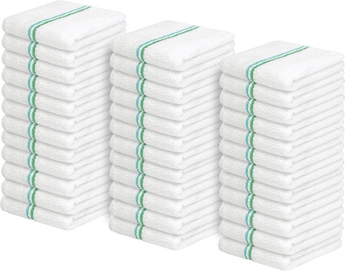 Avalon Towels Terry Bar Mop Towels Size 16"x19" – Absorbent and Durable by AvalonTowels
