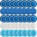 40 Pieces Polishing Bonnet Pads, Car Polisher Pad Bonnet 5-6 Inch, Car Buffer by Tivcck
