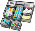 Marbrasse 3 Packs Desk Drawer Organizers, Metal Mesh Dividers Desk Drawer by Marbrasse