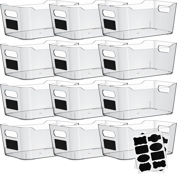 Clear Plastic Storage Bins by ShelfShaper