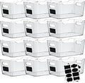 Clear Plastic Storage Bins by ShelfShaper