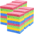 YoleShy 48 Pack Sponges Kitchen Natural Compressed Cellulose Sponges Durable by YoleShy