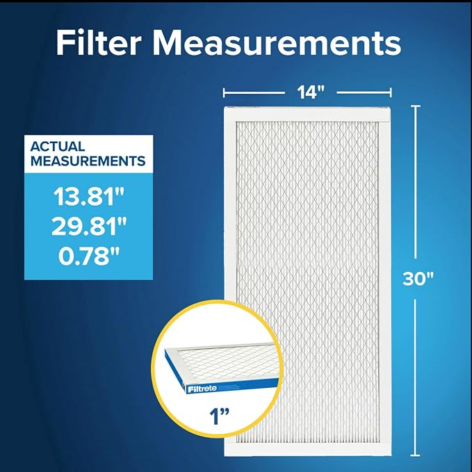 Filtrete 14x30x1 AC Furnace Air Filter, MERV 13, MPR 1900, Premium Allergen - Image 2