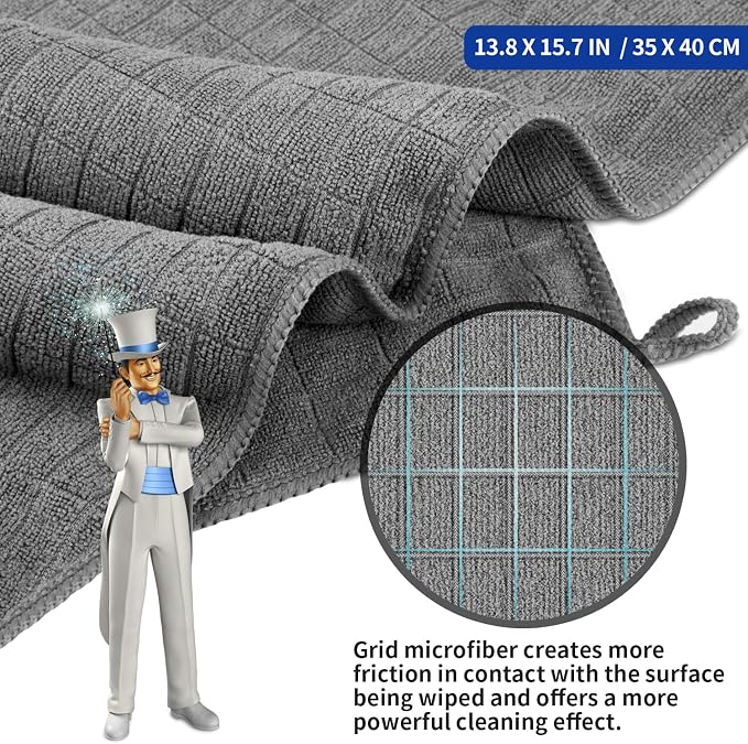 MR.SIGA Microfiber Cleaning Cloth, All-Purpose Cleaning Towels, Size 13.8 x - Image 2