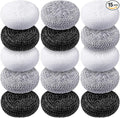 Blulu Plastic Dish Scrubbers for Dishes Pot Round Nylon Pad, Mesh Scouring Non by Blulu