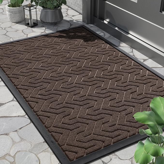 Yimobra Large Door Mat Outside Entrance 36x24, Waterproof Heavy Duty Outdoor by Yimobra