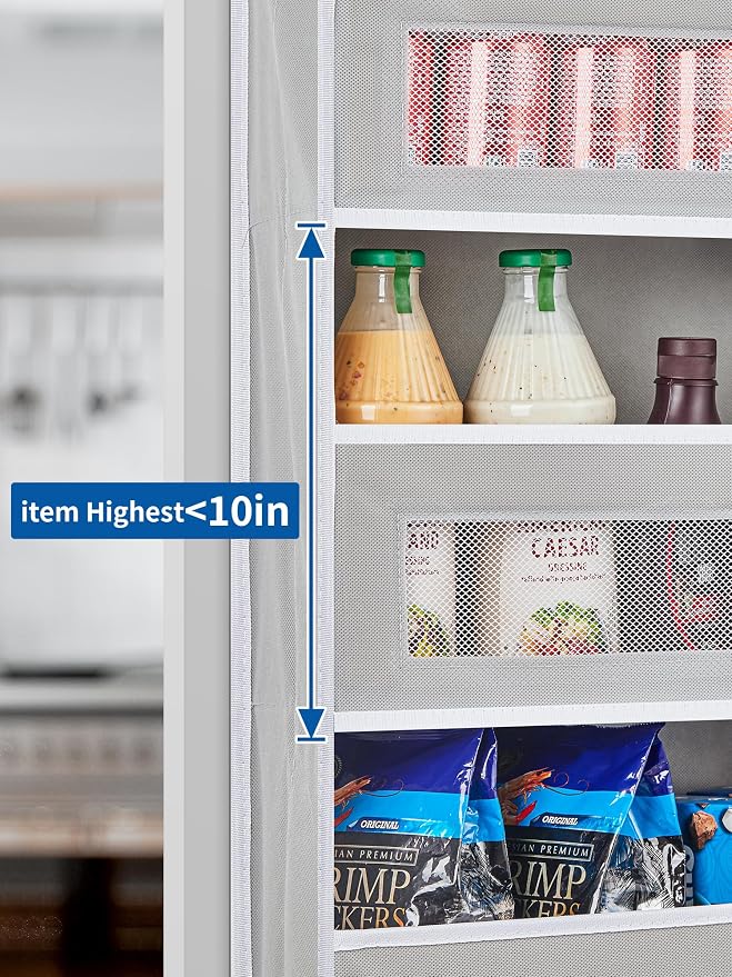 JARLINK 2 Pack Over The Door Organizer, 5 Shelf Door Hanging Organizer - Image 5