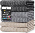 Homaxy Premium Kitchen Towels, Large Cotton Kitchen Hand Towels, Flat and Terry by Homaxy