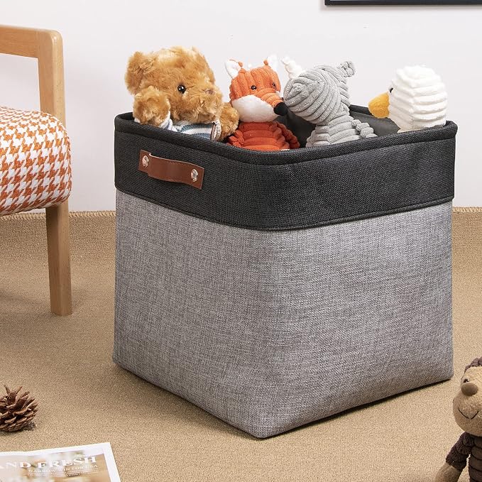 DULLEMELO Cube Basket for Storage, Collapsible Fabric Cube for Organizing - Image 6