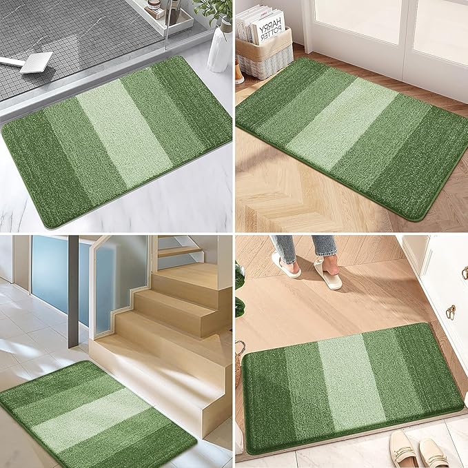Kitinjoy Indoor Outdoor Door Mat, 48x30 Non-Slip Absorbent Dirt Trapper - Image 6