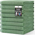 Homaxy Premium Kitchen Towels, Large Cotton Kitchen Hand Towels, Flat and Terry by Homaxy