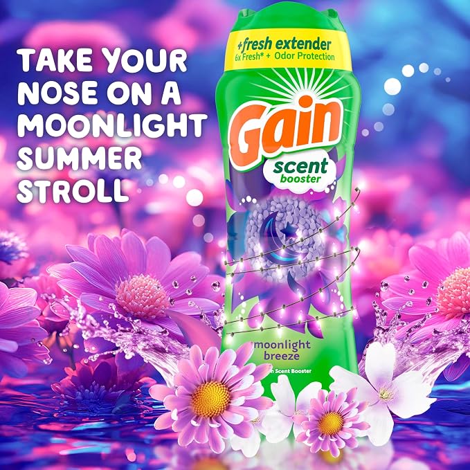 Gain Fireworks In-Wash Scent Booster Beads, Moonlight Breeze, 24 oz - Image 3