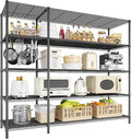 52.36" W Storage Shelves Metal Shelving Unit Load 1400LBS 5 Tier Wire Shelf by Romorgniz