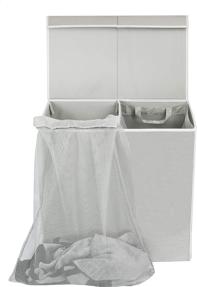 Simple Houseware Double Laundry Hamper - Image 4