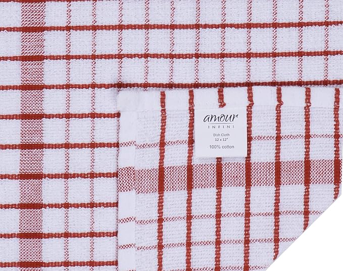 AMOUR INFINI Kitchen Dish Cloths Set of 8 - Image 3