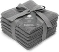100% Cotton Terry Dish Cloth & Dish Towel, 6 Pack, Super Soft and Absorbent by Ecotribe
