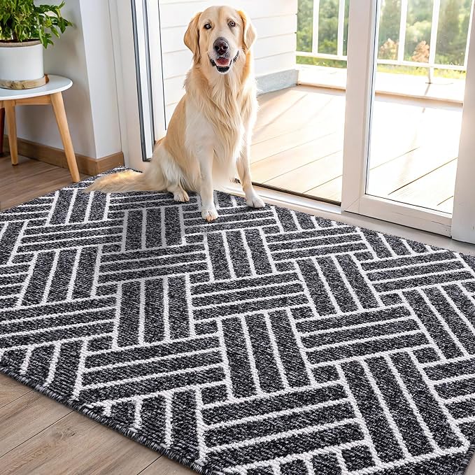 OLANLY Indoor Door Mat, 40x32 Inch, Dirt Resistant and Absorbent, Non-Slip by OLANLY