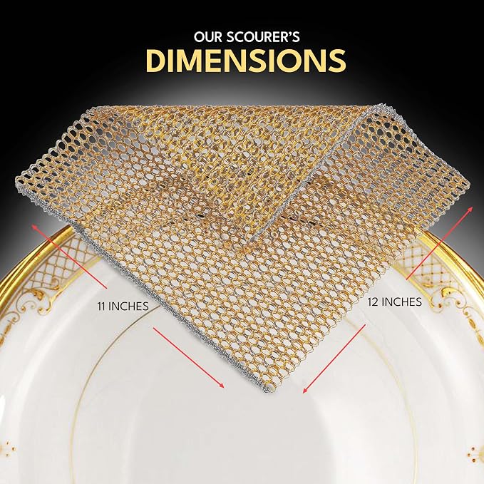 The Crown Choice Heavy Duty Non-Scratch Dish Scrubbers - Image 7