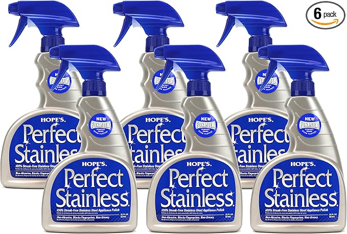 HOPE'S Perfect Stainless Steel Cleaner Streak-Free Self-Polishing Formula by Hopes