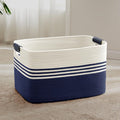 72L Large Laundry Basket with Leather Handles by ELEVATEDELEGANCETIMELESSSTYLE