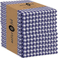Native Fab 12 Pack Gingham Mini Check Kitchen Dish Towel Cotton Durable by NativeFab
