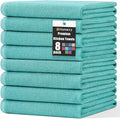 Homaxy Premium Kitchen Towels, Large Cotton Kitchen Hand Towels, Flat and Terry by Homaxy