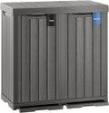 EAST OAK 62 Gallon Outdoor Trash Can | Waterproof Resin Garbage Can by EASTOAK