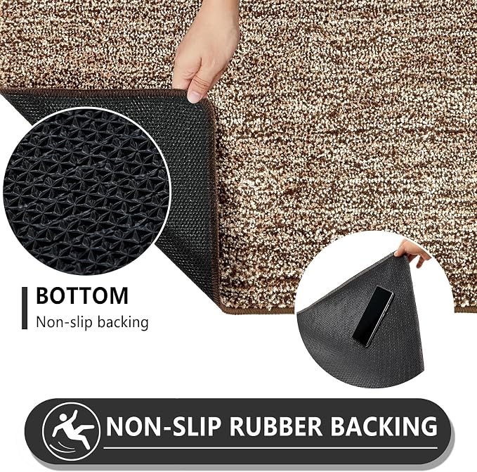 REFETONE Indoor Doormat, Front Door Mat 20"x32" Absorbent Rubber Backing Non - Image 5