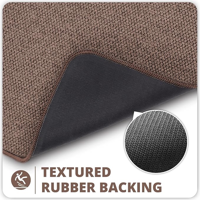 Bath Mat, Ultra Thin Bathroom Rugs, Rubber Bath Mats - Image 5