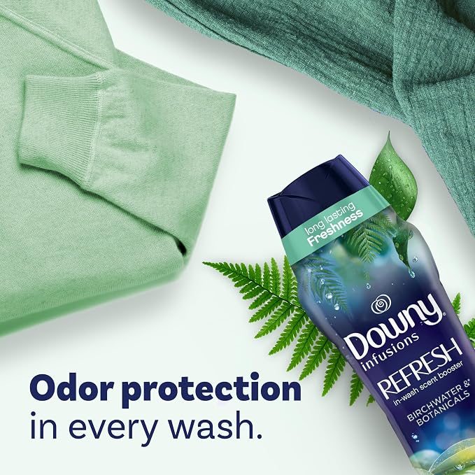 Downy Infusions In-Wash Scent Booster Beads, Birch Water & Botanicals, 24 oz - Image 4
