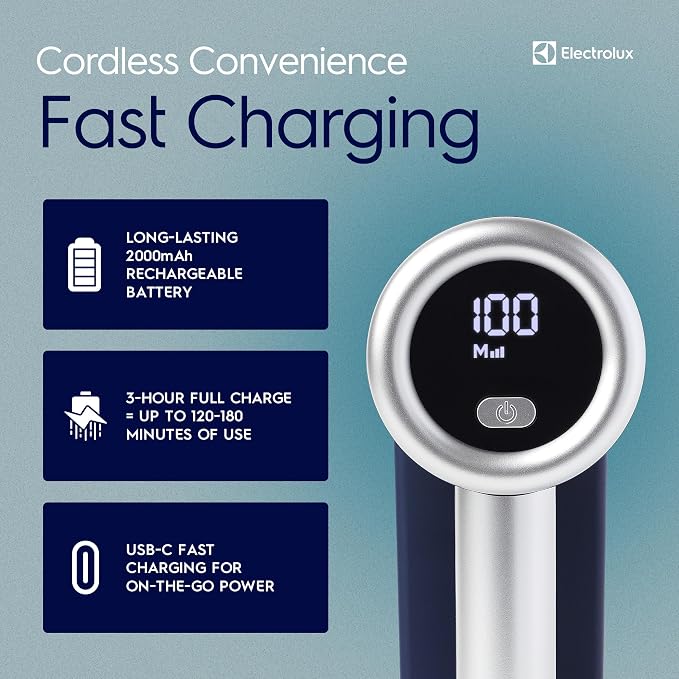 Electrolux Rechargeable Fabric Shaver | 3-Speed Lint Remover - Image 5