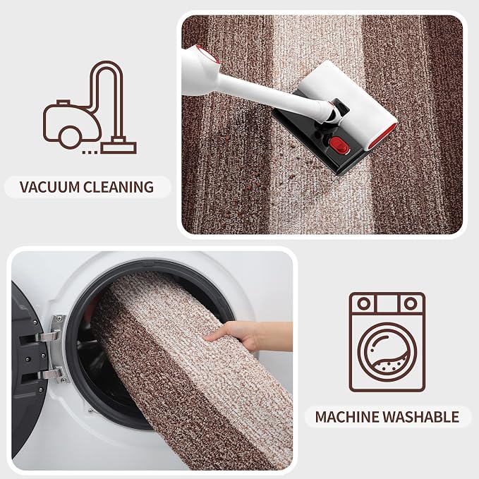 Kitinjoy Indoor Outdoor Door Mat, 59x24 Non-Slip Absorbent Dirt Trapper - Image 5