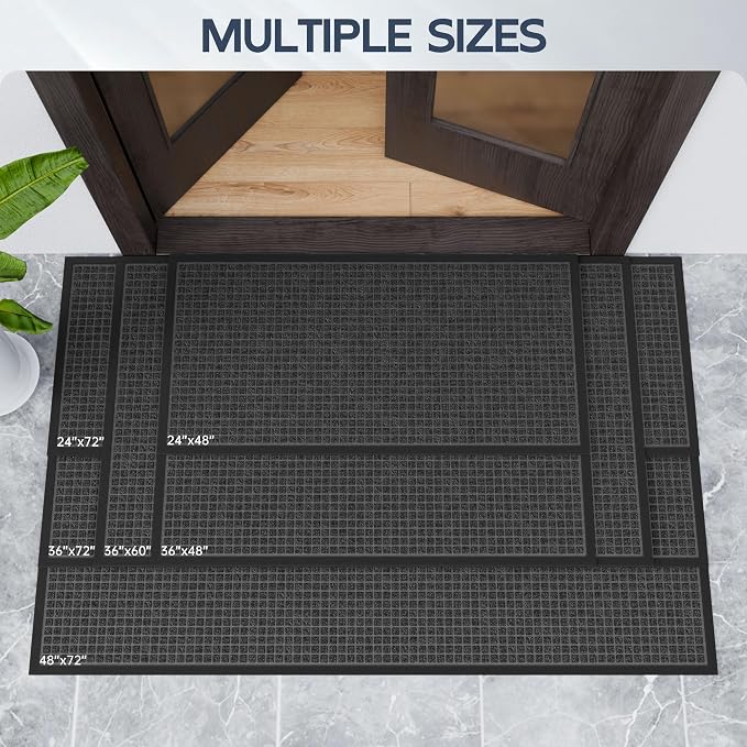 Amyracel Front Door Mat Outside Entrance, Heavy Duty Rubber Backing Door Mats - Image 7