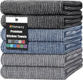 Homaxy Premium Kitchen Towels, Large Cotton Kitchen Hand Towels, Flat and Terry by Homaxy